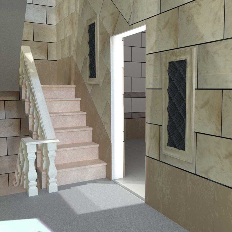 آموزش نصب صراحی و نرده سنگی