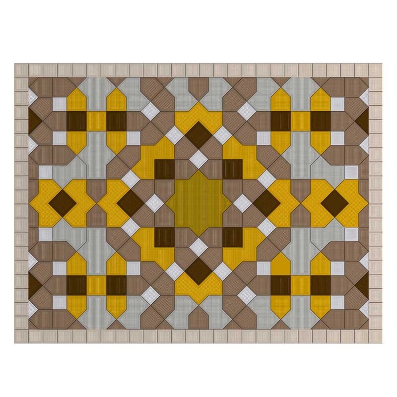 کف فرش-موزاییک-موزائیک-سمنت پلاست-پازلی-گره-