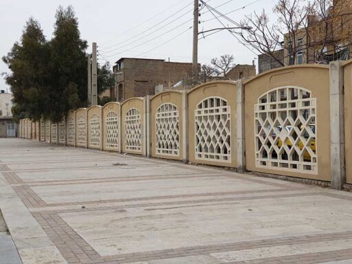 دیوار-های-باغ-مزار-وادی-السلام-قم