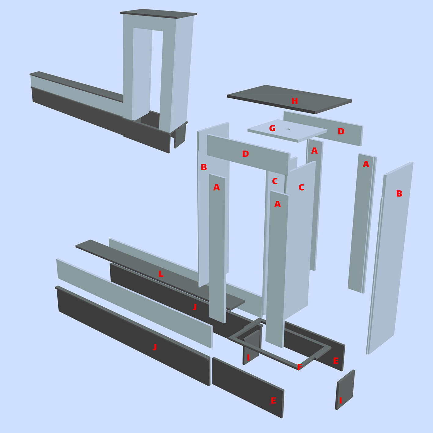 دیوار پازلی محوطه (قاب و اوکابه) - تصویر 6
